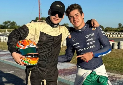 Bizarrap had fun karting with his friend Franco Colapinto…
