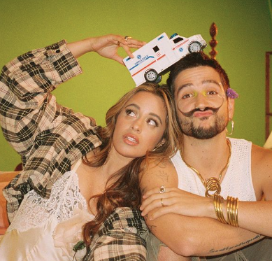 Camilo and Camila Cabello present the music video for “Ambulancia”