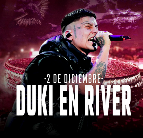 Duki in River: ticket sales have started