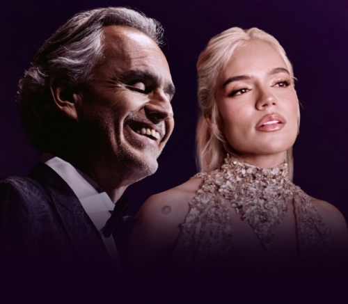 Karol G surprises with Andrea Bocelli in “Vivo por Ella”