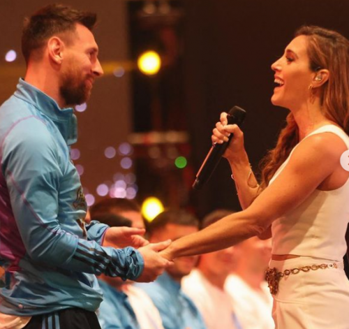 Soledad moved Lionel Messi with his voice