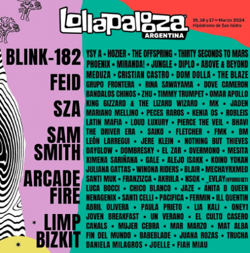 The lineup for the Lollapalooza Argentina 2024 festival has been confirmed