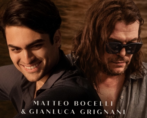 Matteo Bocelli and Gianluca Grignani and a new version of “My story between your fingers”