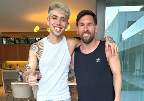 Luck Ra also went to Rosario to visit Lionel Messi