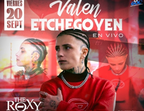 Valen Etchegoyen prepares to take the stage at the Roxy